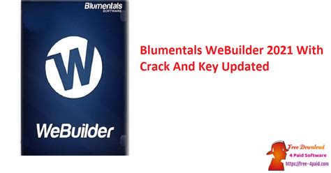 Complimentary Access of Portable Blumentals Webuilder 2023